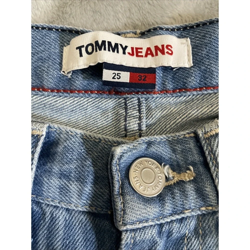 Tommy Jeans Harper High Rise Ankle Straight Psychedelic Swirl Women's 25